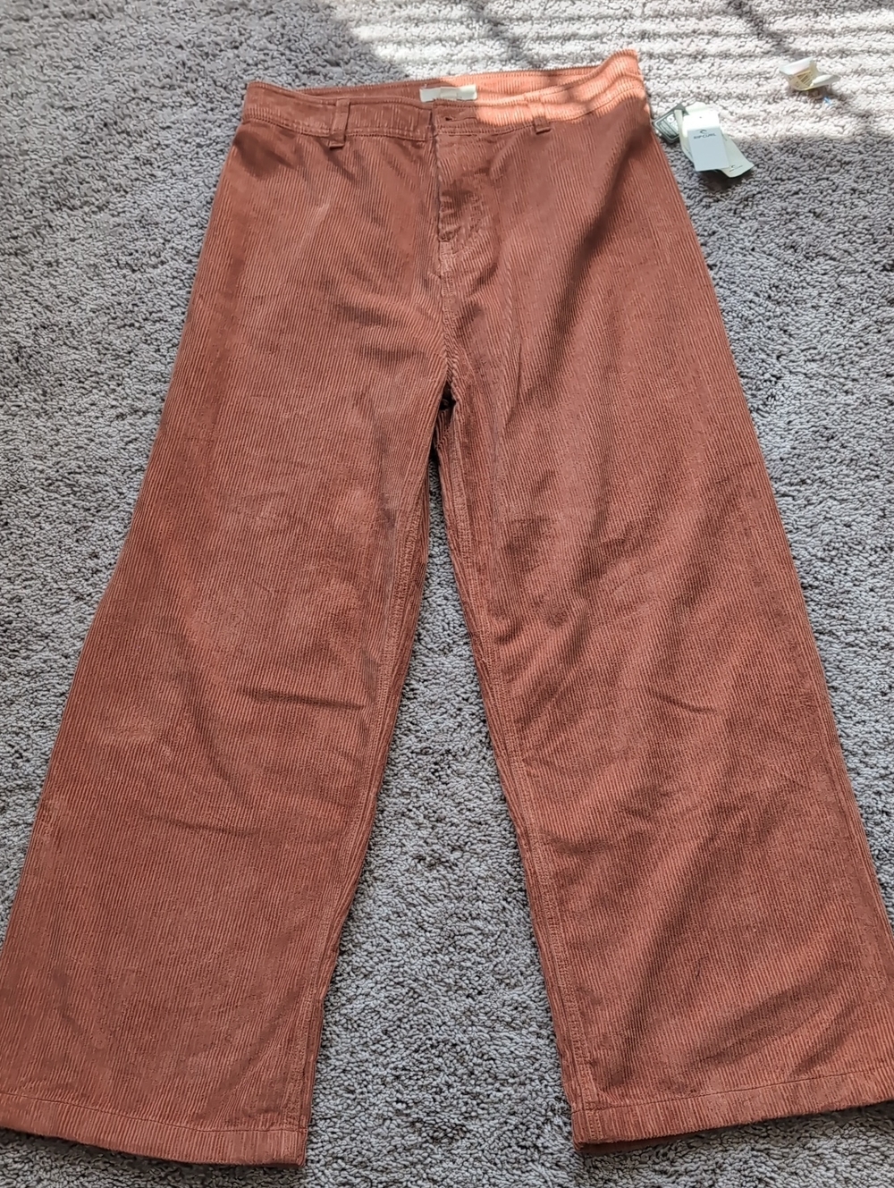 Rip Curl Wide-Leg Corduroy Joggers in Rust